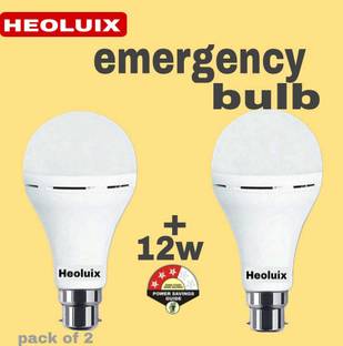 heoluix 12 W Standard Acdc Bulb 4 hrs Bulb Emergency Light