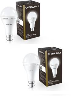 BAJAJ 15W B22 WHITE INVERTER LED BULB PACK OF-02 4 hrs Bulb Emergency Light