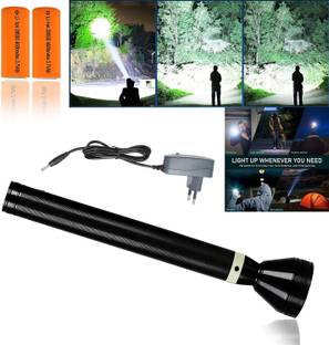 CICASTO Rechargeable Search Torch with Zoom Feature 6 hrs Torch Emergency Light