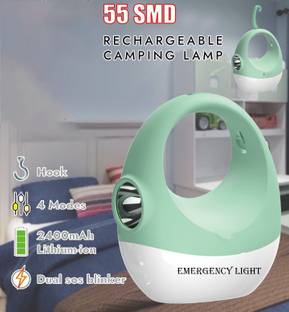 FIRSTLIKE TWO IN ONE RECHARGEABLE EMERGENCY LIGHT WITH TORCH WITH DUAL SOS BLINKER 6 hrs Lantern Emergency Light