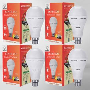 ONIEXO Rechargeable 12W LED Emergency Light Bulb for Power Outages-0A8 4 hrs Bulb Emergency Light