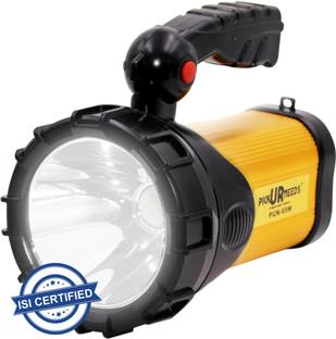 Pick Ur Needs Rechargeable Long Range Search Torch Light 100 Watt+Blinker+USB Power Bank 10 hrs Torch Emergency Light