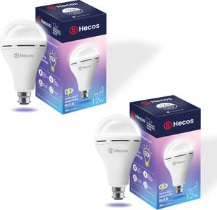 Hecos 12W Inverter Bulb for Power cuts|Backup upto 4 hrs Bulb Emergency Light