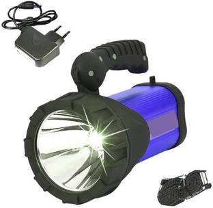 GALLAXY AKARI AK-7979L - Rechargeable Powerful Torch/Searchlight 20 W Laser Led, 500 Lumen. Colour Golden/Blue, Any one Piece Will be Send as per Availability 3 hrs Torch Emergency Light