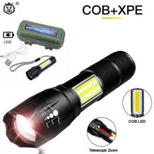 Trendy styler Mini Waterproof Portable LED Flashlight USB Rechargeable 3 Modes 4 hrs Torch Emergency Light