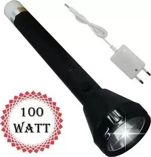 Zeno volt JY-SUPER GLOWISH JY SUPER 9050 RECHARGEABLE FLASHLIGHT WITH DUAL LED Torch 8 hrs Torch Emergency Light