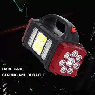 ECOSKY MULTIFUNCTION SOLAR WATERPROOF FLASHLIGHT WITH USB CHARGING,8 BULB LED & COB 5 hrs Torch Emergency Light