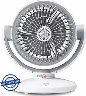 Daily Needs Shop Rechargeable Table Fan With 4000mAh Long Battery Type C Charging 10W 4 hrs Lantern Emergency Light