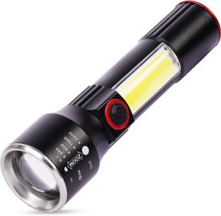Care 4 C TYPE USB FAST CHARGING ZOOM METAL WITH 4 FUNCTION WITH POWER BANK 5 hrs Torch Emergency Light