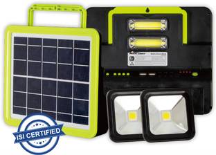Pick Ur Needs Rechargeable Emergency Lantern Solar Lighting System with Radio & BT Music 15 hrs Lantern Emergency Light