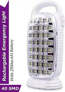 CRENTILA Emergency Home Rechargeable 40 SMD High Bright LED Light 10 hrs Lantern Emergency Light