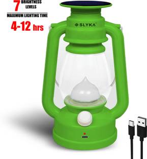 SLYKA Rechargeable Solar with 1st Step Night Lamp 4 hrs Lantern Emergency Light