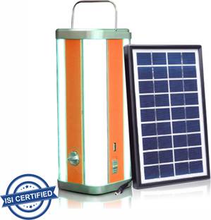 Pick Ur Needs 4 Side Tube Lantern Rechargeable With Solar Panel Home 8 hrs Lantern Emergency Light