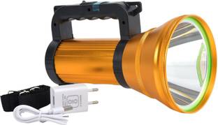 MZ M970 (RECHARGEABLE LED SEARCHLIGHT) Multifunctional 5 Modes,300W,7200mAh Battery 10 hrs Torch Emergency Light