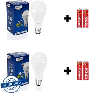 PHILIPS Emergency Bulb 9W_Pack of 2 4 hrs Bulb Emergency Light