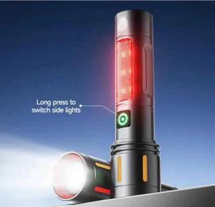 Zeno volt (ZOOMABLE METAL LED TORCH)3 Modes Flashlight, Super Bright LED Light Torch 6 hrs Torch Emergency Light