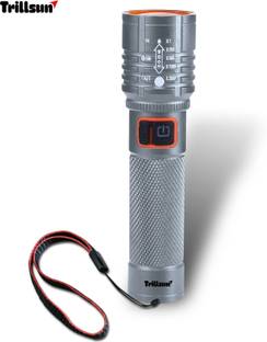 Trillsun 1000 Meter Long Range High Beam Laser Led 200W torch with SOS Blinker 5 hrs Torch Emergency Light