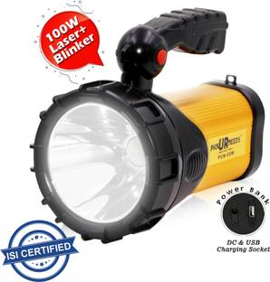 Pick Ur Needs Metal 100w Rechargeable Waterproof Bright Led Torch Light 20 hrs Torch Emergency Light
