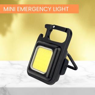 FRONY Mini (LED COBB) Keychain Flashlight With4 Light Modes Folding Bracket BottleC66 4 hrs Torch Emergency Light