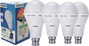 ONIEXO Automatic Charging 12W Emergency LED Bulb-019 4 hrs Bulb Emergency Light