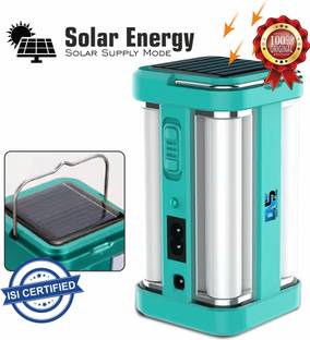 Daily Needs Shop Rechargeable Solar Extra Bright 4 Tube Light + 2 Multiple Mode DC/Solar Charging 5 hrs Lantern Emergency Light