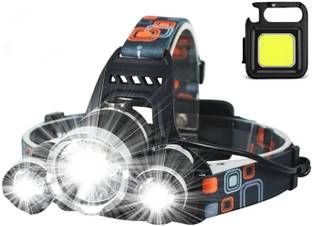 jamunesh enterprise Rechargeable 5 Led Headlamp torch Emergency Flashlight for Camping Trekking 3 hrs Torch Emergency Light