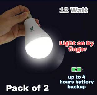 Alfa Bright inveter led 12wt pack of 2 4 hrs Bulb Emergency Light