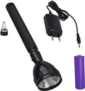 GALLAXY Rechargeable Long Life High Power LED 2 Modes Waterproof flashlight 3 hrs Torch Emergency Light