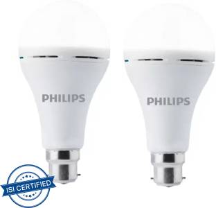 PHILIPS 8.5W B22 WHITE EMERGENCY LED BULB PACK OF-02 4 hrs Bulb Emergency Light