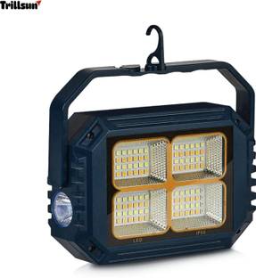 Trillsun Portable Solar System with Mult-function Lighting mode Rechargeable 5 hrs Flood Lamp Emergency Light