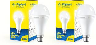 Flipkart SmartBuy 10W Rechargeable Inverter LED Bulb (Pack of 2) with backup of upto 3 hrs Bulb Emergency Light