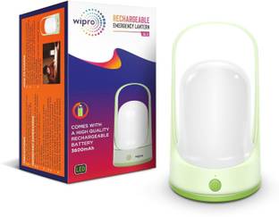 Wipro EL3 Rechargable Lantern with 3 Step Dimming |Upto 8 Hrs Back Up|Type-C Charging 8 hrs Lantern Emergency Light