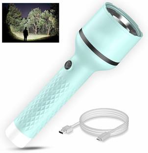 Zimork Rechargeable Search LED Light Long Range High Power 8 hrs Torch Emergency Light