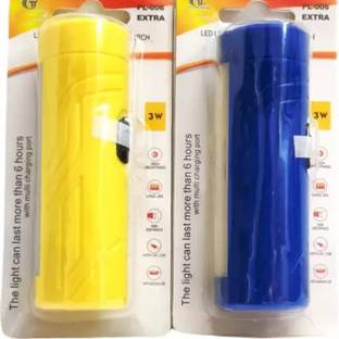 Stylopunk Mini Pocket Light Long Range torch with Android Charging Combo Pack C11 10 hrs Torch Emergency Light