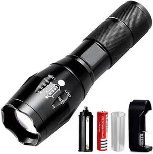 Oximus 5 MODE 650 emergency lightRechargeable Torch Flashlight,Long Distance 4 hrs Torch Emergency Light