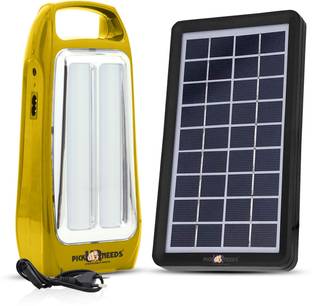 Sunaze Solar Rechargeable Emergency Light Dual Mode Brightness With Extra Bright Tube Torch