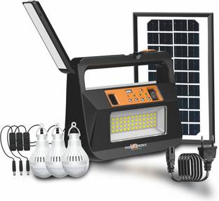 Pick Ur Needs Emergency Torch Lamp Rechargeable Solar Inverter With 3 Individual 6V Led Bulbs 8 hrs Flood Lamp Emergency Light
