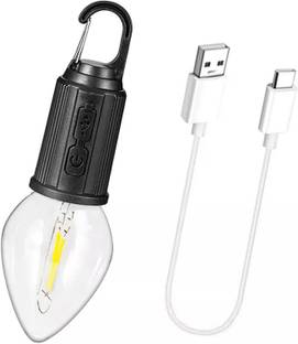 MZ T03 (CAMPING LED LAMP) 3 Light Modes, Retro Design with Type C USB Charging 5 hrs Bulb Emergency Light