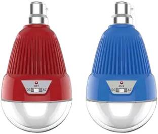 GLOWISH PACK OF 2 SUPER BRIGHT LED AC DC HANGING BULB 4 hrs Bulb Emergency Light