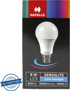 HAVELLS 9W LED SENSOLITE MOTION SENSOR BASED BULB (PACK OF 2) 0 hrs Bulb Emergency Light