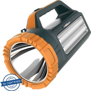 Pick Ur Needs Emergency Kisan Rechargeable Handheld Torch Long Range Search Torch Light + Side 2 Tube Emergency Rechargeable Handheld Torch 6 hrs Torch Emergency Light