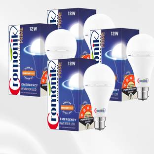 Cromonik (Pack of 4)-Emergency Power Supply 12W LED Bulb 4 hrs Bulb Emergency Light