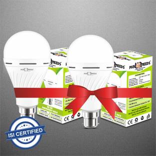 Pick Ur Needs LED Rechargeable Inverter AC/DC Bulb 12W B22 D 4 hrs Bulb Emergency Light