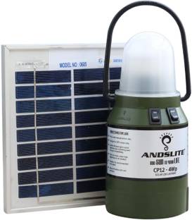 ANDSLITE CP12 Solar LED Lantern With Mobile Charging 15 hrs Flood Lamp Emergency Light