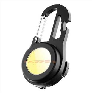 GVJ TRADERS Mini Keychain Flashlight LED Key Ring Light Torch 180 Degree Rotating 5 hrs Bulb Emergency Light