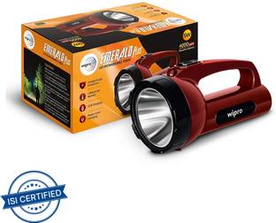Wipro Emerald Plus Rechargeable Emergency Light 5W (Pack of 1) 7 hrs Torch Emergency Light