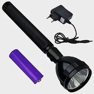 Zeno volt BEST RECHARGEABLE TORCH TWO IN ONE FLASH LIGHT WITH BACK LIGHT 5 hrs Torch Emergency Light