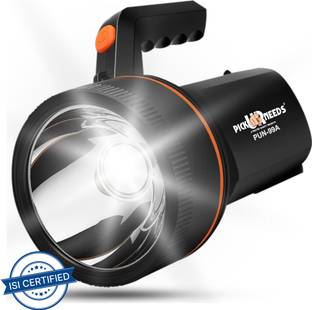 Pick Ur Needs Long Range Search Torch Light (Range 1 Km.) with Multi-Functional + Blinker + TUBE Emergency Rechargeable Handheld Torch (Lithium Battery) 10 hrs Torch Emergency Light