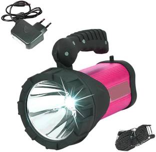 HI-BRIGHT Rechargeable Powerful Torch/Search Light 200 W Laser Led, 500 Lumen Light 4 hrs Torch Emergency Light