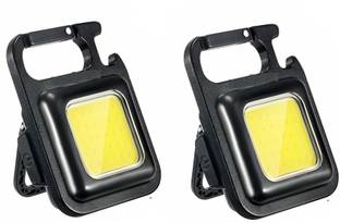 awza (pack of 2) Keychain Rechargeable Led with Bottle Opener, Magnetic Base 6 hrs Lantern Emergency Light